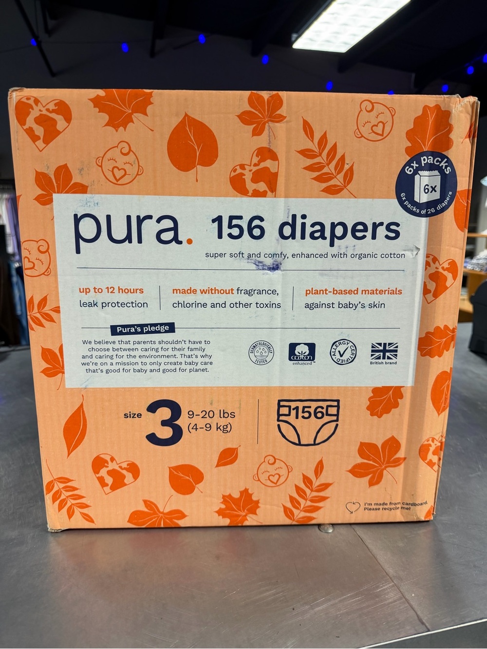 Pura Hypoallergenic Diapers, Size 3 (NEW) - Picture 2 of 9